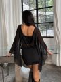 VESTIDO TUL MANGAS MARIPOSA – Art.731 – foto 2