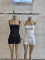 SHORT MICROFIBRA CON PUNTILLA Y TIRAS LATERALES – Art.556 – foto 2