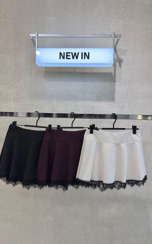 POLLERA MICROFIBRA CON SHORT Y PUNTILLA – Art.548